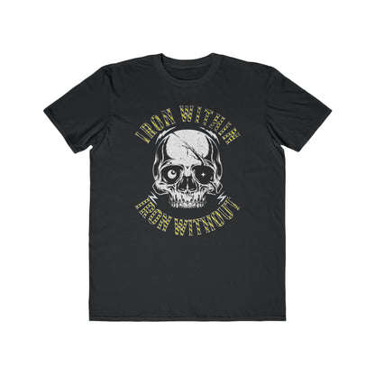 Men's Tee — 'Iron Within Iron Without' Skull Graphic Fitness Shirt