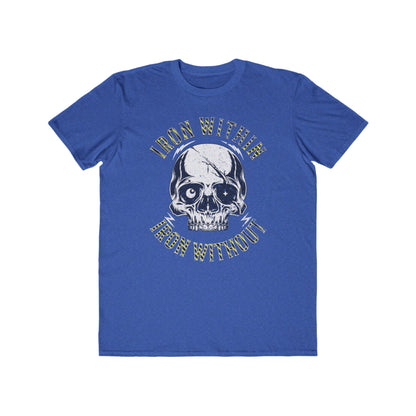 Men's Tee — 'Iron Within Iron Without' Skull Graphic Fitness Shirt