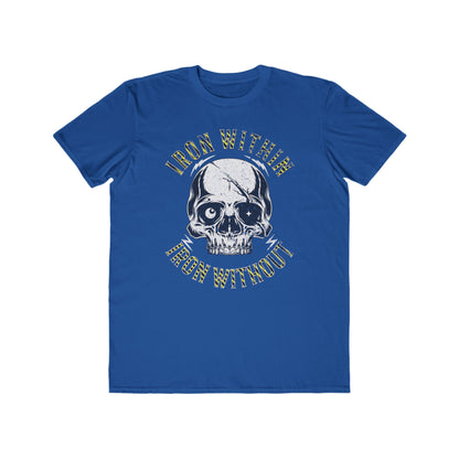 Men's Tee — 'Iron Within Iron Without' Skull Graphic Fitness Shirt