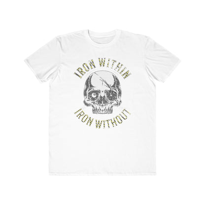 Men's Tee — 'Iron Within Iron Without' Skull Graphic Fitness Shirt
